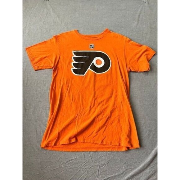 Philadelphia Flyers Patrick Shirt Adult M Orange Short Sleeve Pullover Tee Mens - Picture 1 of 9